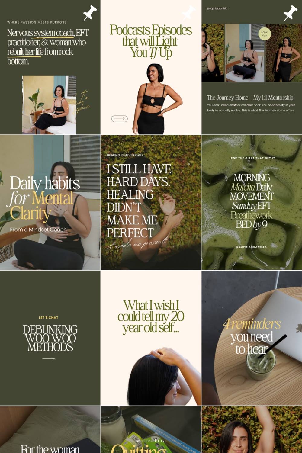 Mindset coach social media creative
